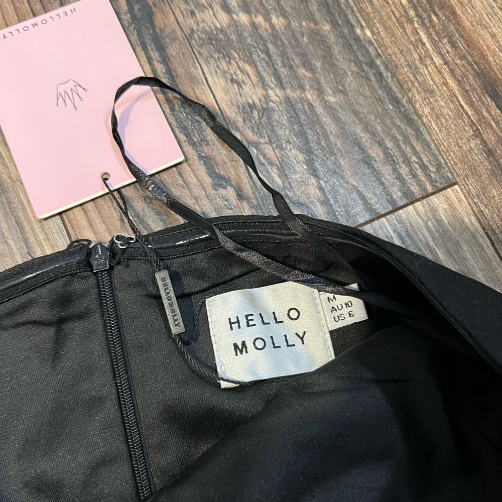 Black Strapless Midi Dress - Picture 8 of 11